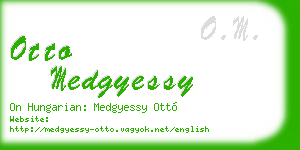 otto medgyessy business card