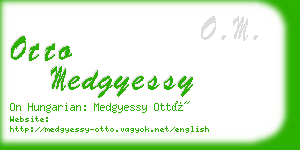 otto medgyessy business card